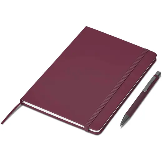 Hibiscus Notebook & Pen Set Maroon